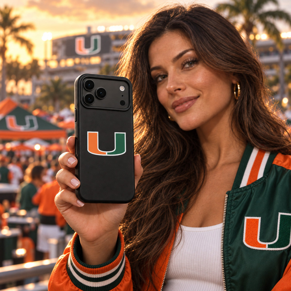 Miami Hurricanes Canes Phone Case Cover iPhone 17 Pro Max Samsung Galaxy S26