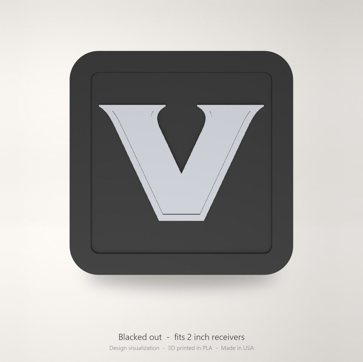 Vanderbilt Commodores Blackout Trailer Hitch Cover 2 Inch Receiver