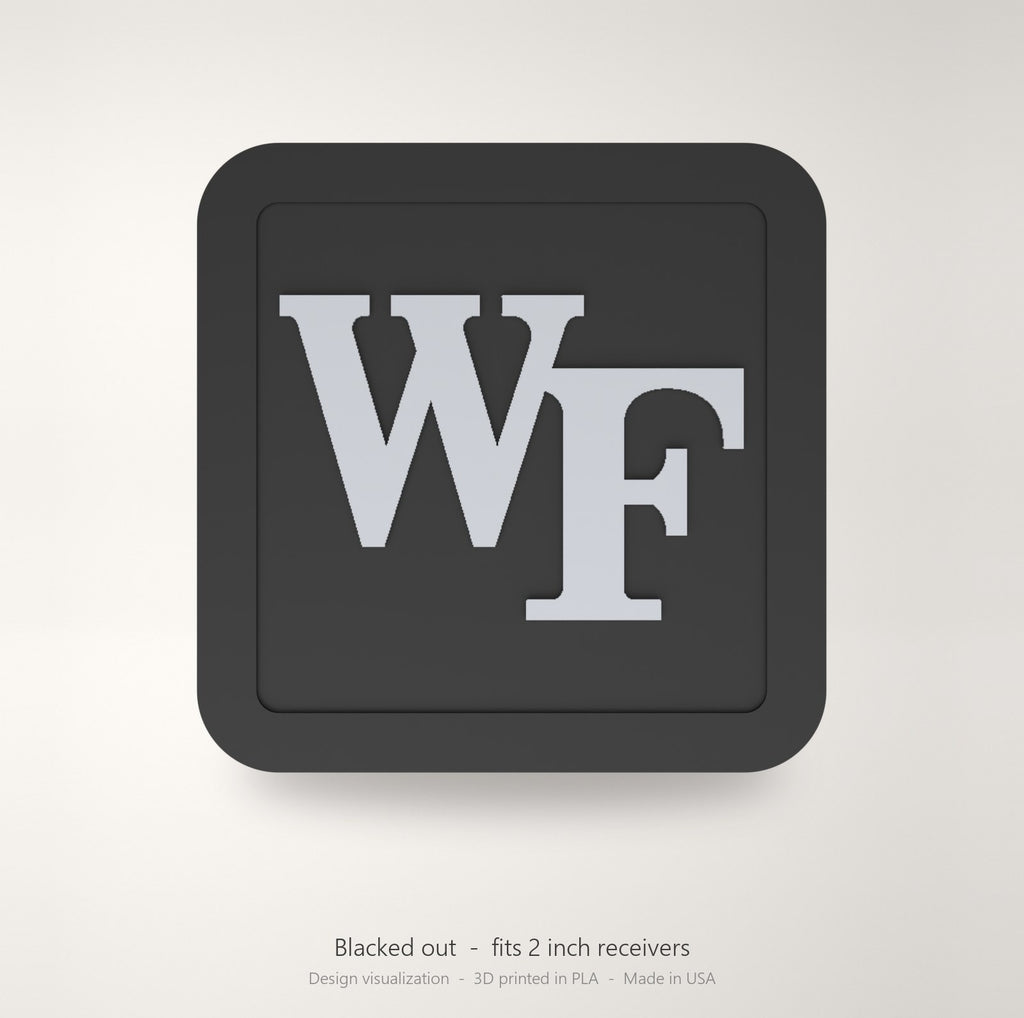 Wake Forest Demon Deacons Blackout Trailer Hitch Cover 2 Inch Receiver