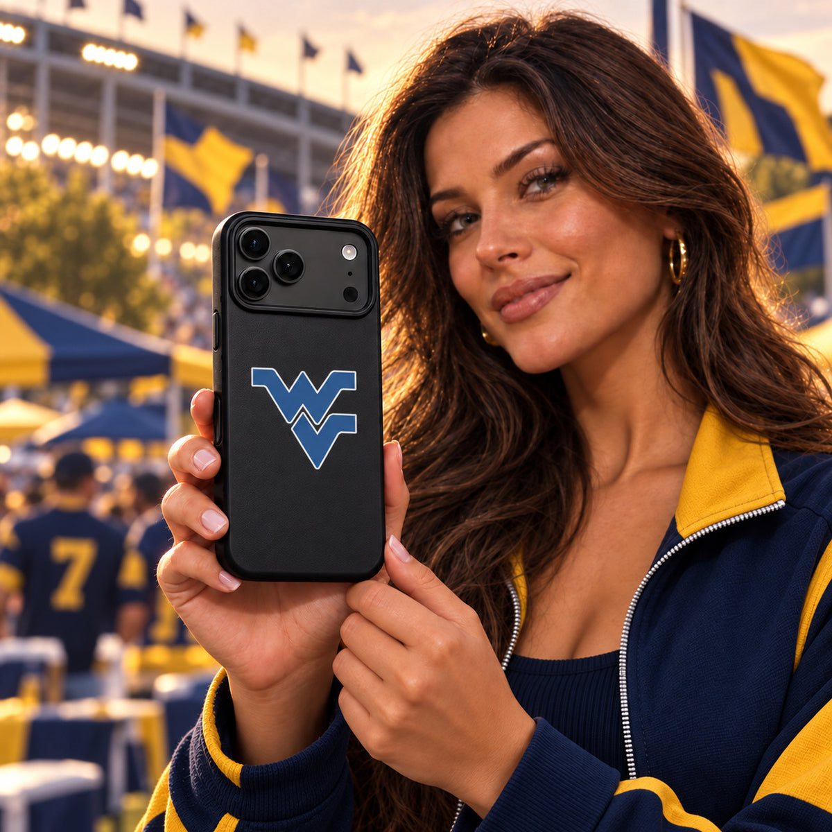 West Virginia Mountaineers Case for iPhone 17 Pro Max Samsung G Phone Case Cover