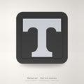 Tennessee Volunteers Vols Blackout Trailer Hitch Cover 2 Inch Receiver Black