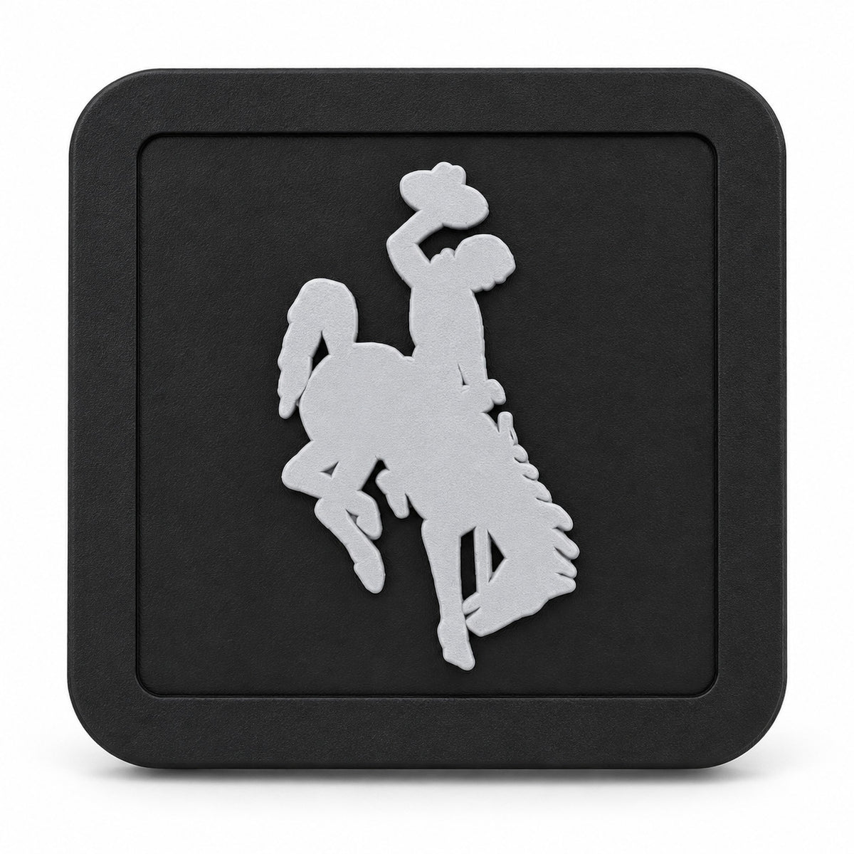 Wyoming Cowboys Blackout Trailer Hitch Cover 2 Inch Receiver Black