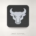 Buffalo Bulls Blackout Trailer Hitch Cover 2 Inch Receiver Black