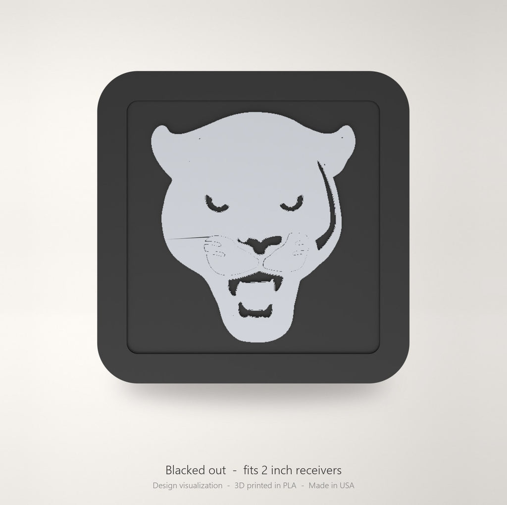 Florida International Panthers FIU Blackout Trailer Hitch Cover 2 Inch Receiver