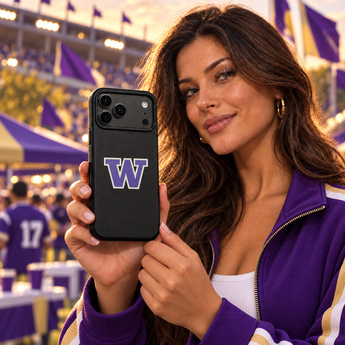 Washington Huskies Phone Case Cover iPhone 17 Pro Max Samsung Galaxy S26 Slim