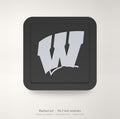 Wisconsin Badgers Blackout Trailer Hitch Cover 2 Inch Receiver Black