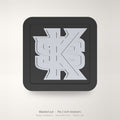Kennesaw State Owls Blackout Trailer Hitch Cover 2 Inch Receiver Black