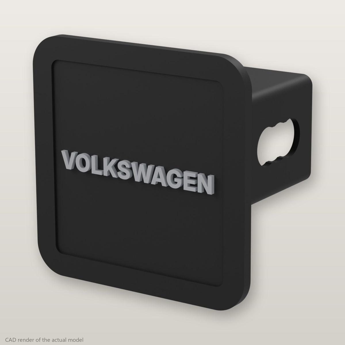 Volkswagen Trailer Hitch Cover 2 Inch 1.25 Inch Receiver Plug Raised Letters