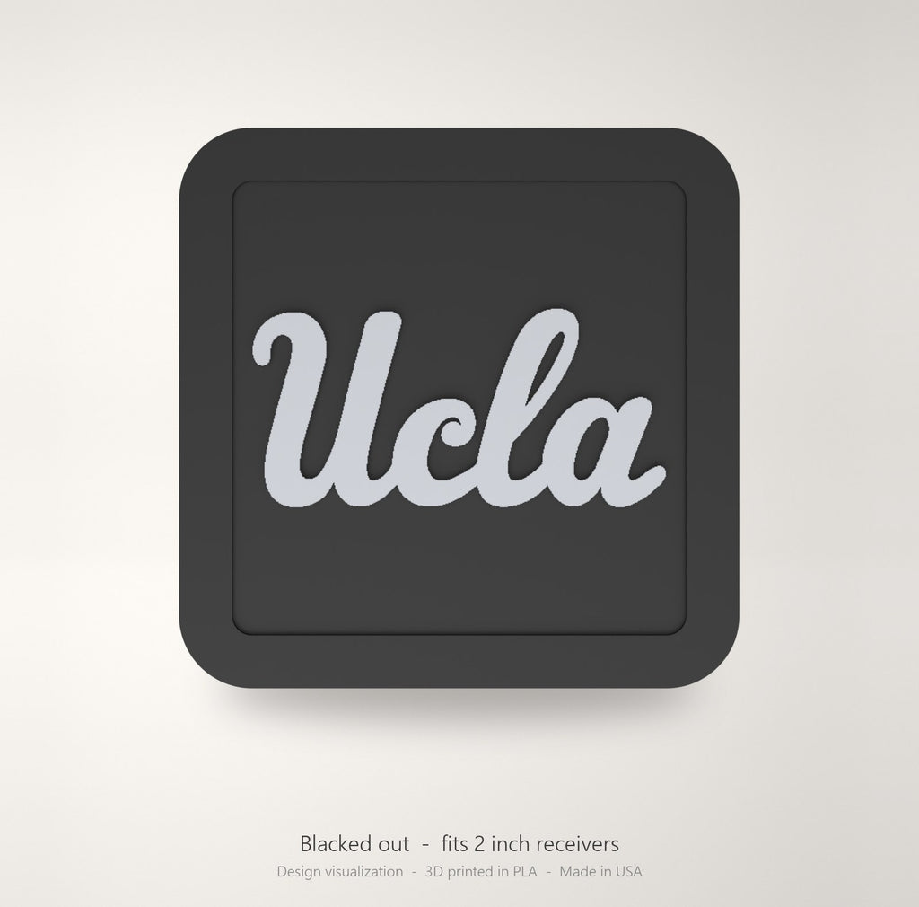 UCLA Bruins Blackout Trailer Hitch Cover 2 Inch Receiver Black