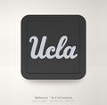 UCLA Bruins Blackout Trailer Hitch Cover 2 Inch Receiver Black