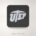 UTEP Miners Blackout Trailer Hitch Cover 2 Inch Receiver Black