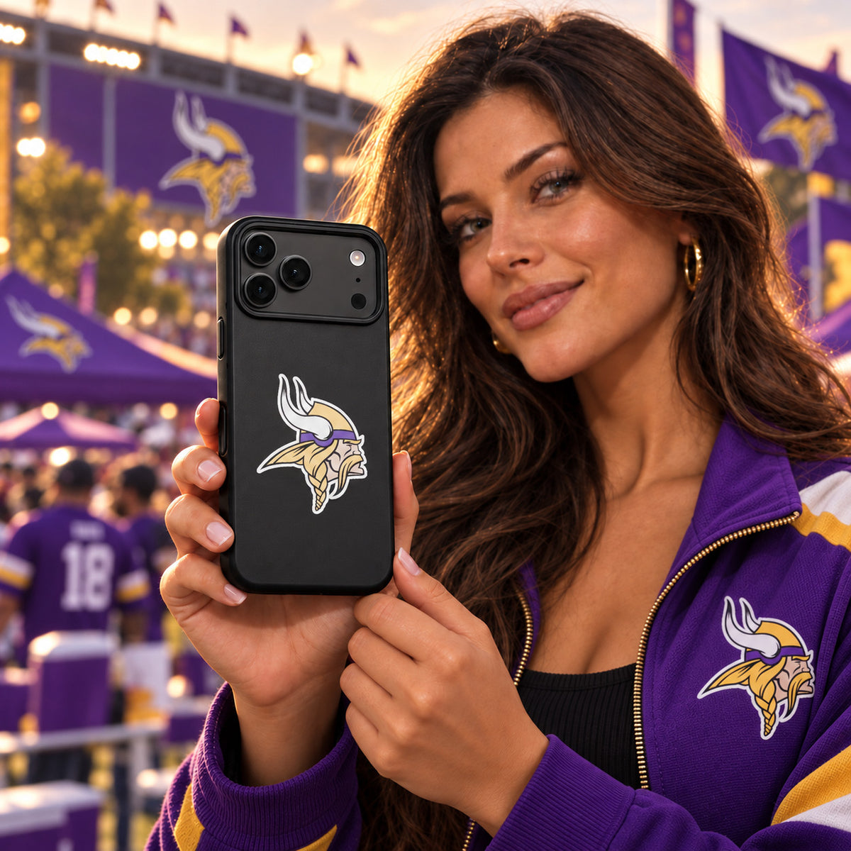 Minnesota Vikings Phone Case Cover iPhone 17 Pro Max Samsung Galaxy S26 Slim