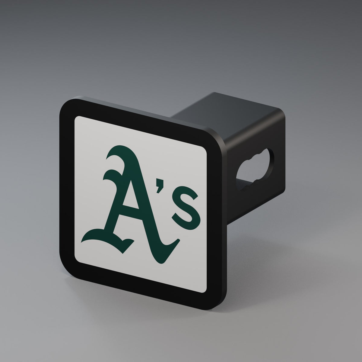 Athletics MLB Baseball Trailer Hitch Cover 2 Inch Receiver