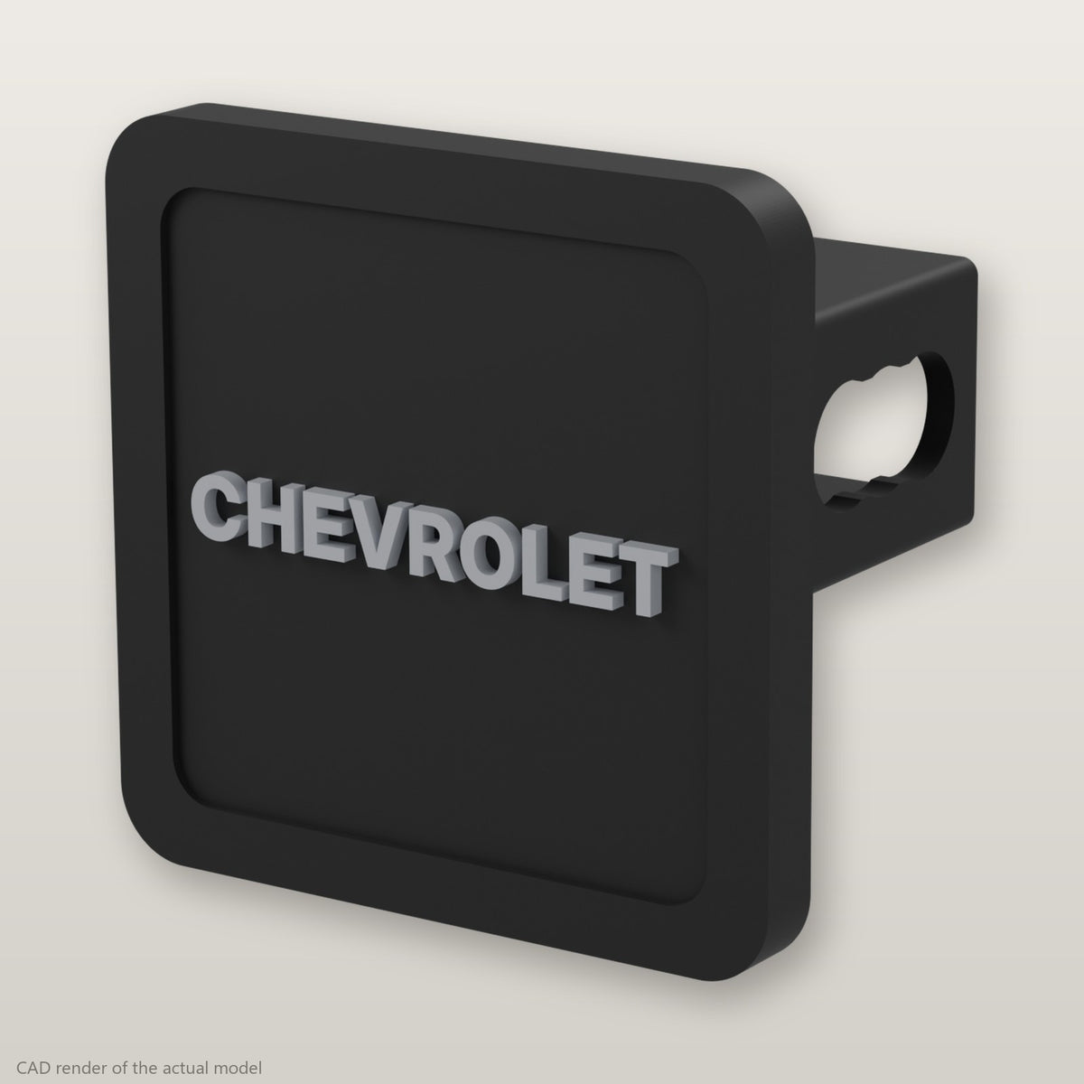 Chevrolet Trailer Hitch Cover 2 Inch 1.25 Inch Receiver Plug Raised Letters