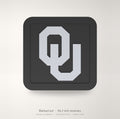 Oklahoma Sooners OU Blackout Trailer Hitch Cover 2 Inch Receiver Black