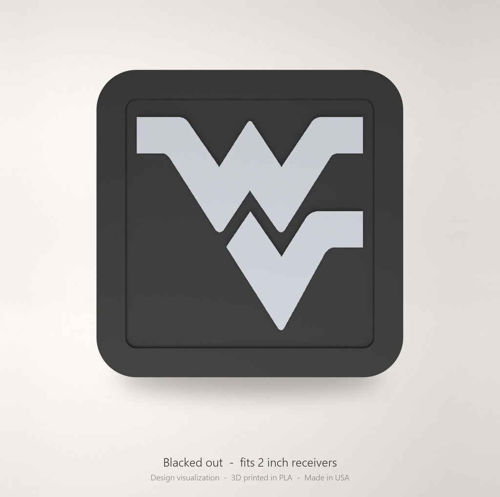 West Virginia Mountaineers Blackout Trailer Hitch Cover 2 Inch Receiver