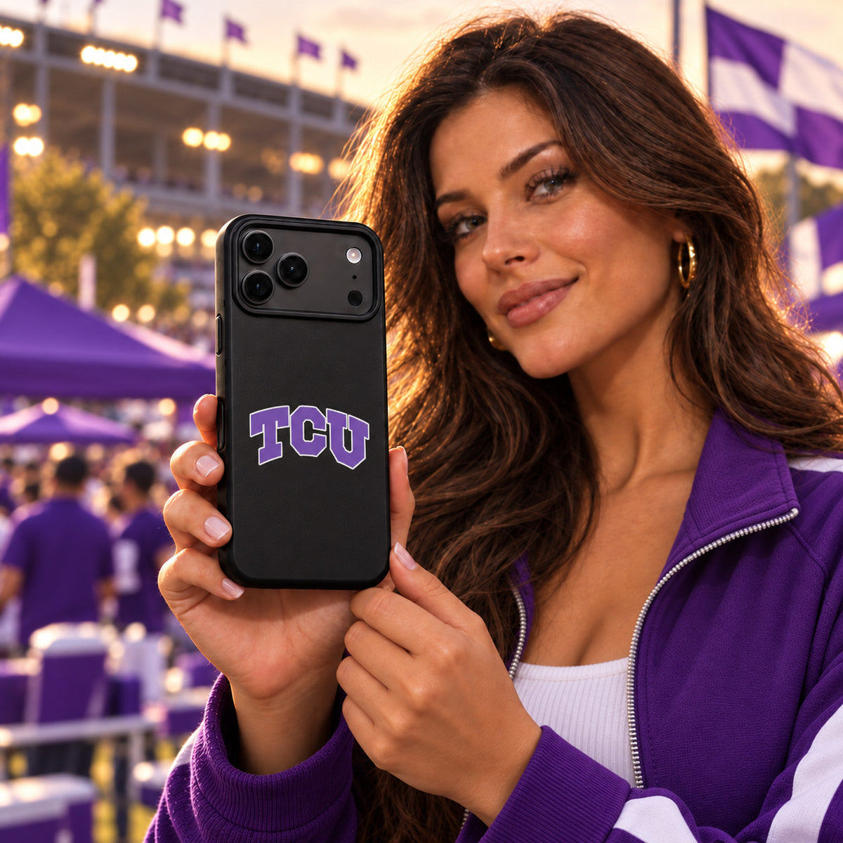 TCU Horned Frogs Phone Case Cover iPhone 17 Pro Max Samsung Galaxy S26 Slim