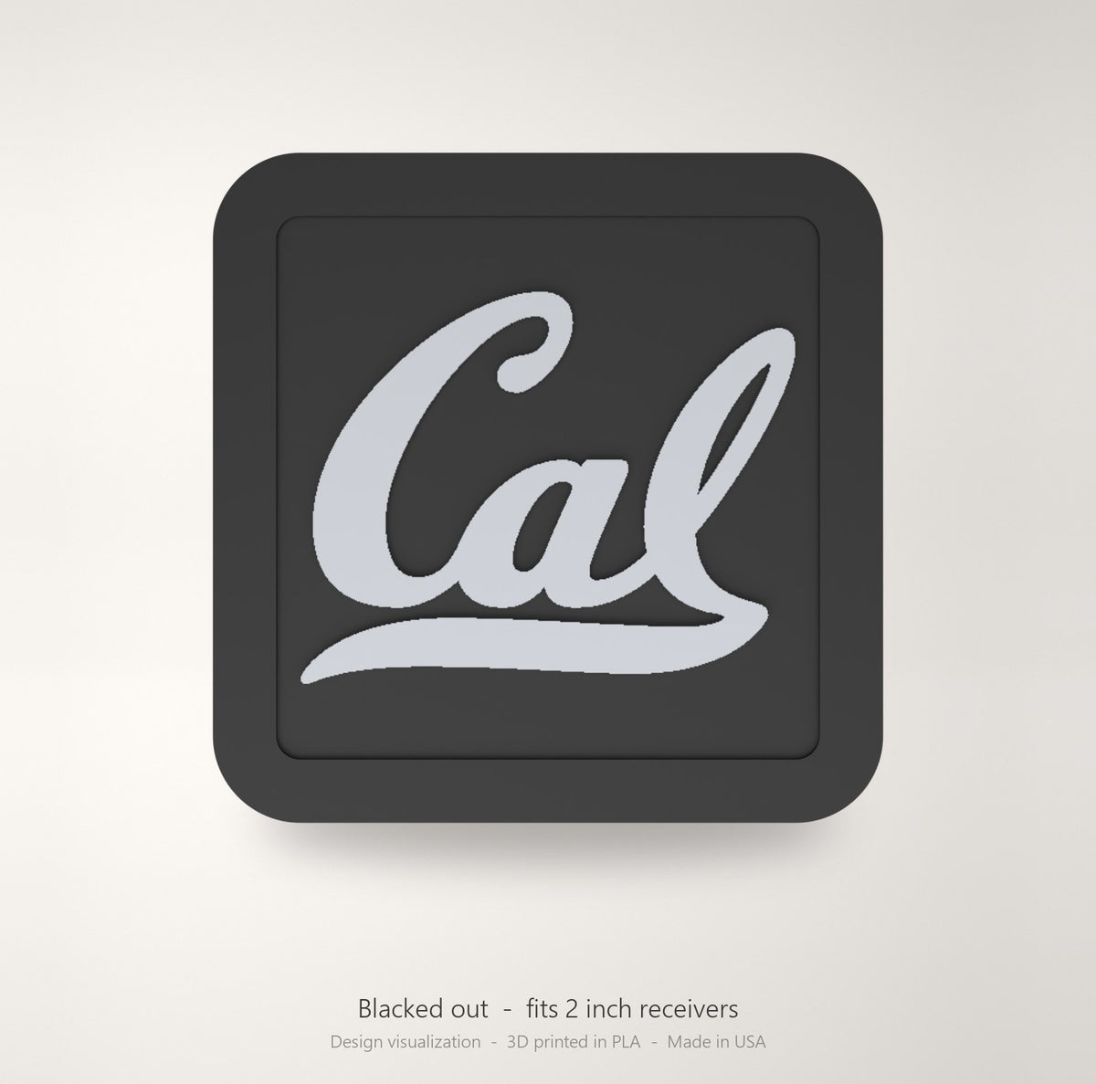 California Golden Bears Cal Blackout Trailer Hitch Cover 2 Inch Receiver