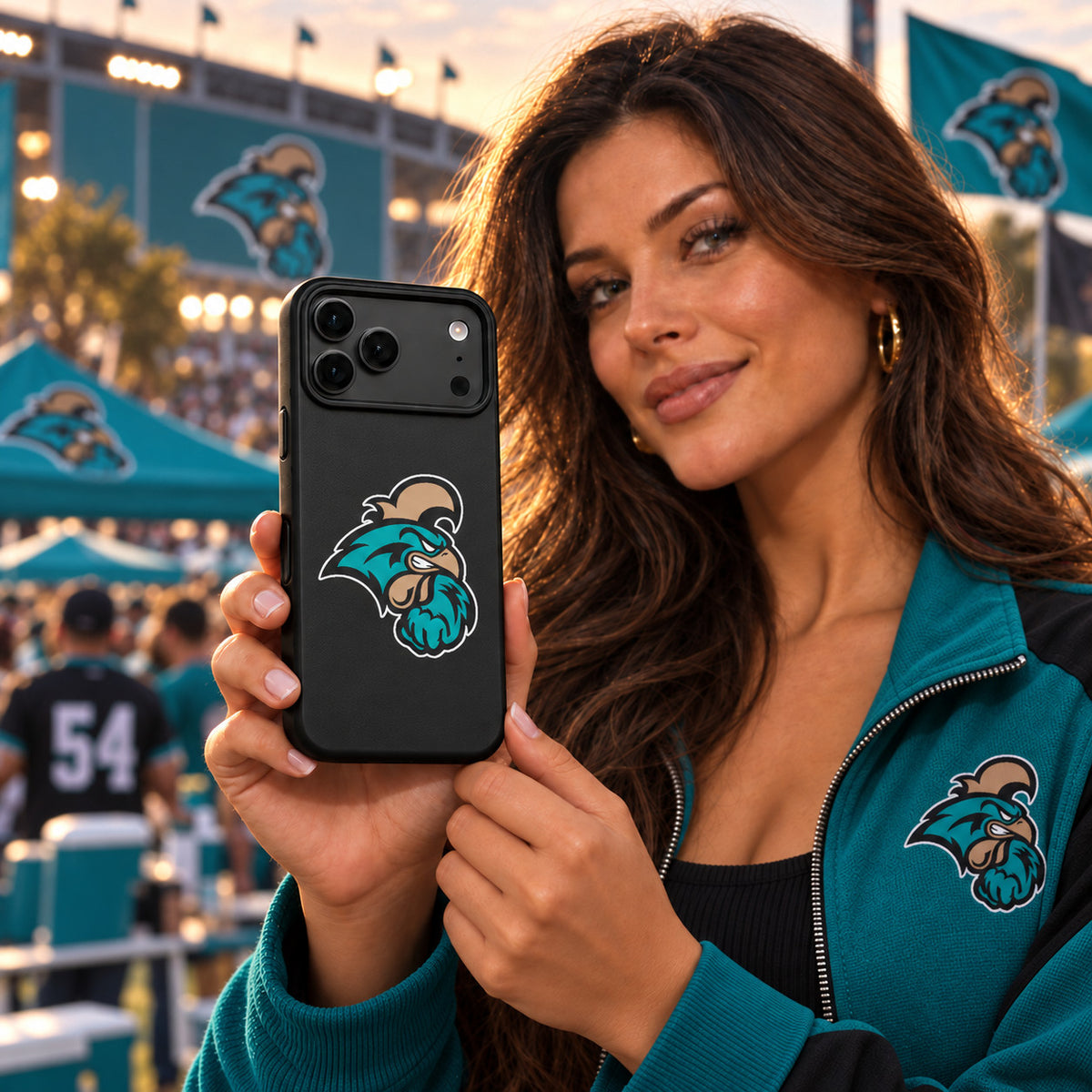Coastal Carolina Chanticleers Case for iPhone 17 Pro Max Samsun Phone Case Cover