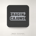 Louisiana Ragin Cajuns Blackout Trailer Hitch Cover 2 Inch Receiver