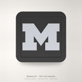 Michigan Wolverines Blackout Trailer Hitch Cover 2 Inch Receiver Black