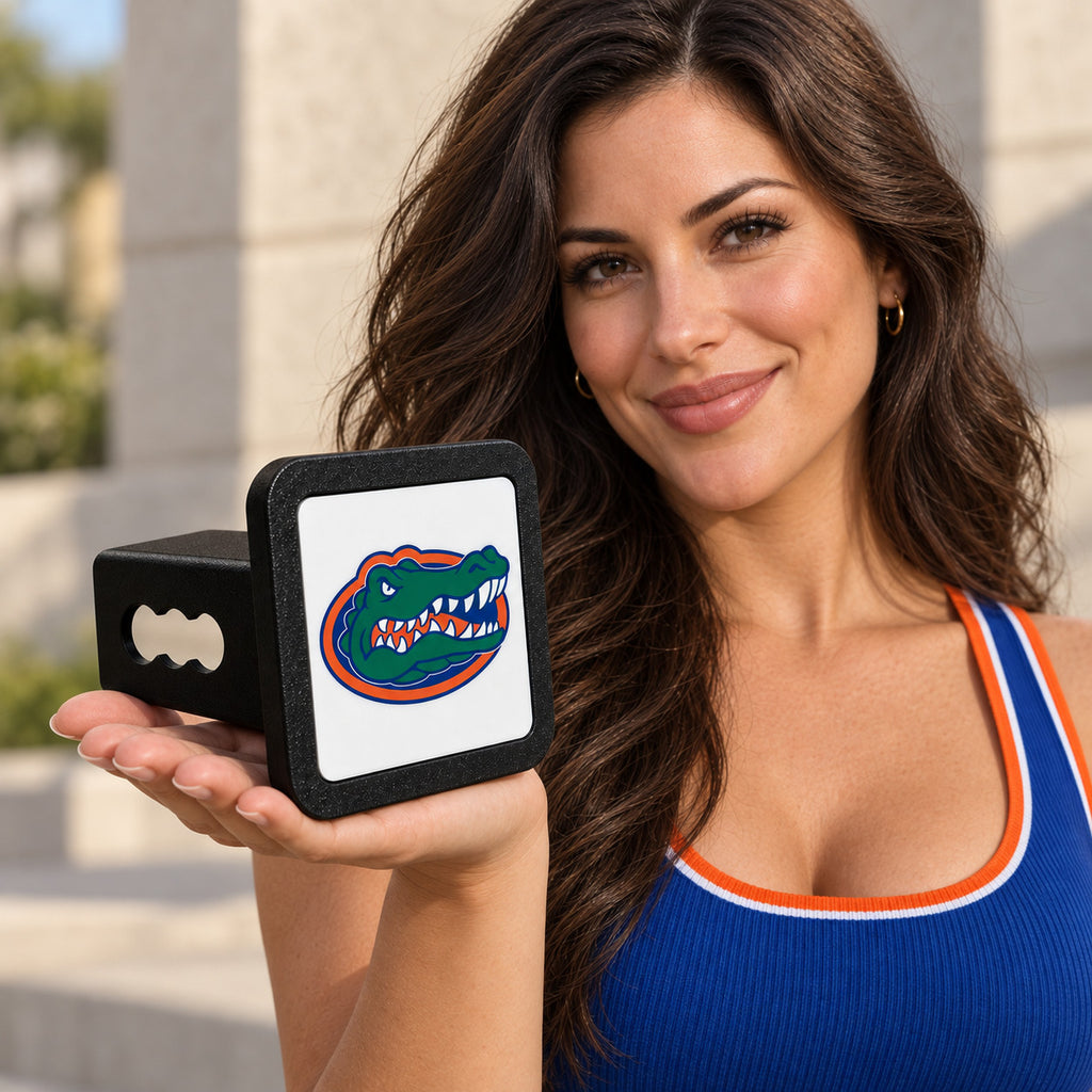 Florida Gators UF Trailer Hitch Cover 2 Inch Receiver Blackout Oval