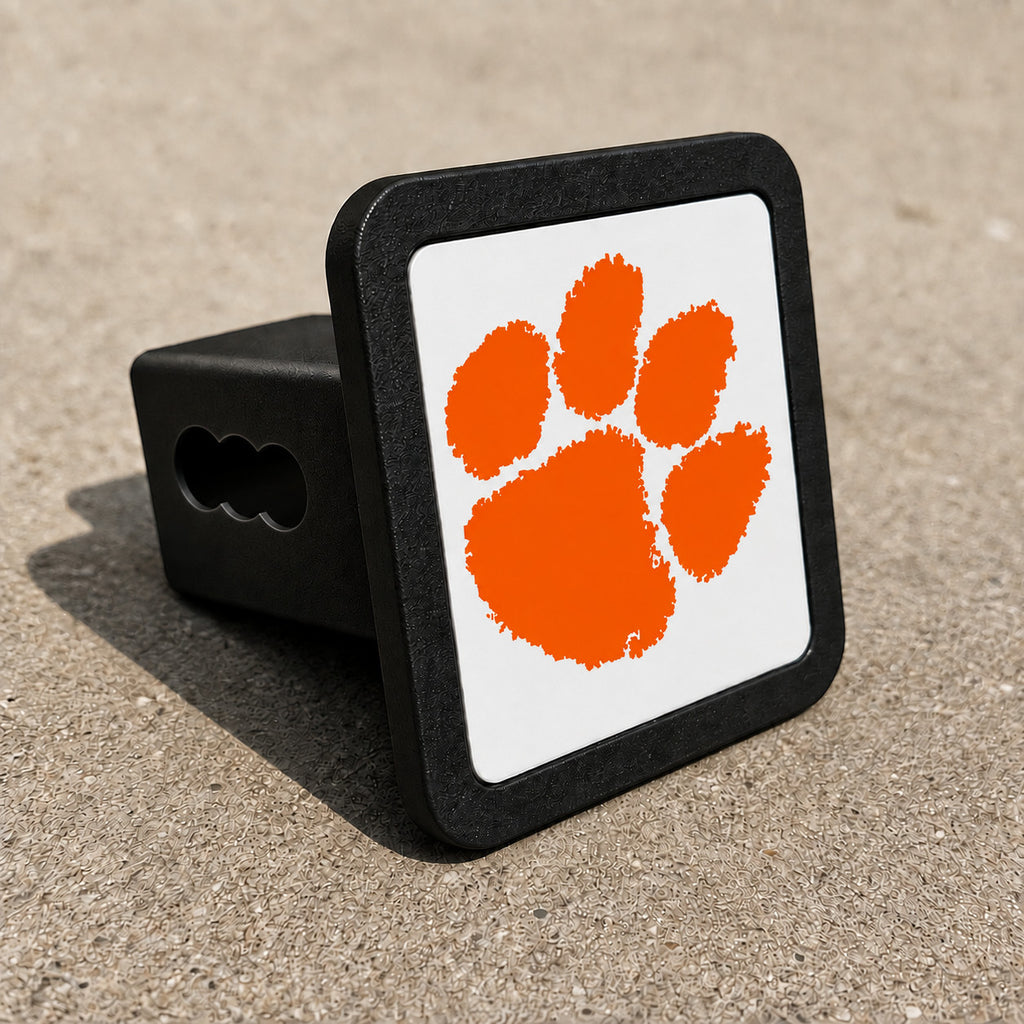 Clemson Tigers Trailer Hitch Cover 2 Inch Receiver Blackout Oval