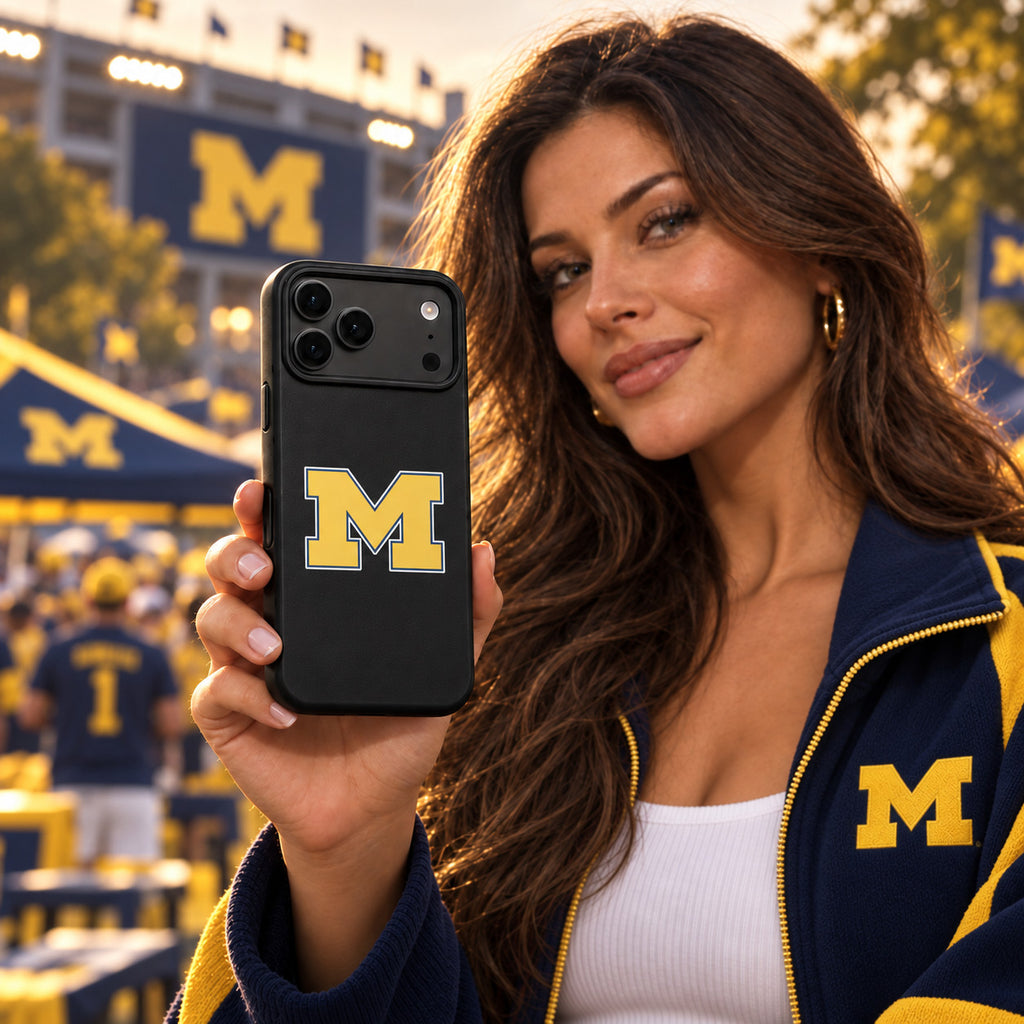 Michigan Wolverines Phone Case Cover iPhone 17 Pro Max Samsung Galaxy S26 Slim