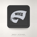 Western Kentucky Hilltoppers WKU Blackout Trailer Hitch Cover 2 Inch Receiver
