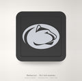 Penn State Nittany Lions PSU Blackout Trailer Hitch Cover 2 Inch Receiver