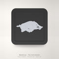 Arkansas Razorbacks Hogs Blackout Trailer Hitch Cover 2 Inch Receiver Black