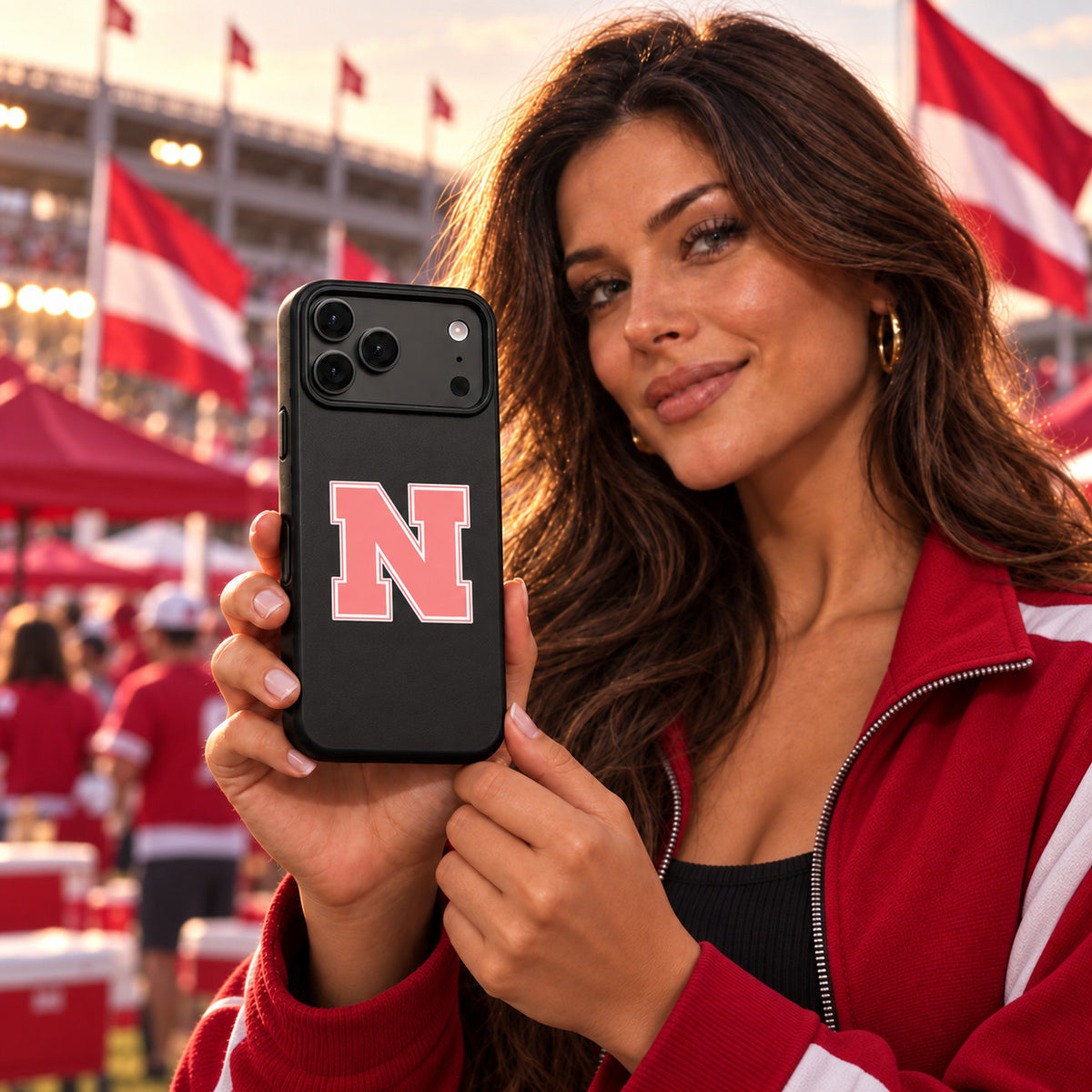 Nebraska Cornhuskers Phone Case Cover iPhone 17 Pro Max Samsung Galaxy S26 Slim