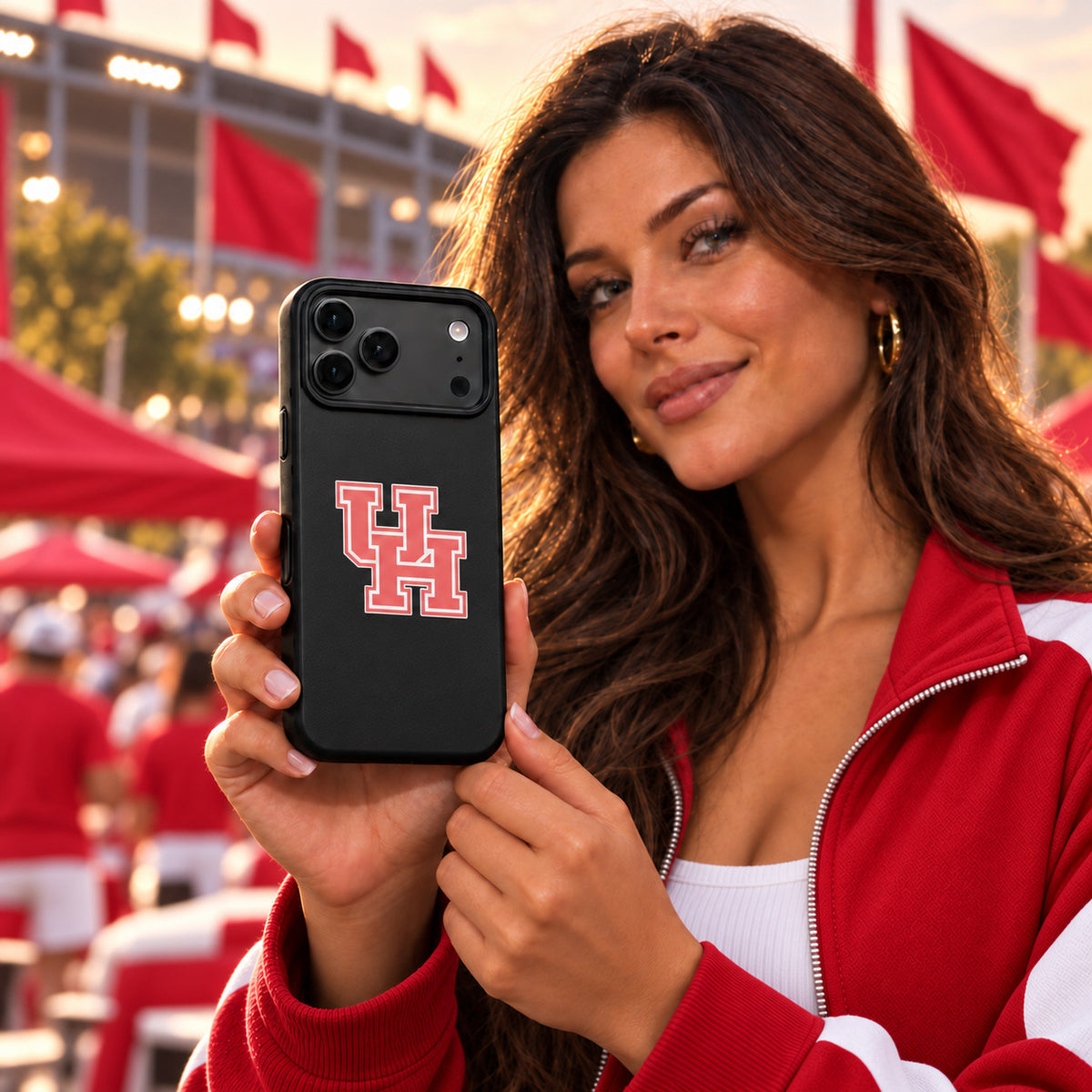Houston Cougars Phone Case Cover iPhone 17 Pro Max Samsung Galaxy S26 Slim