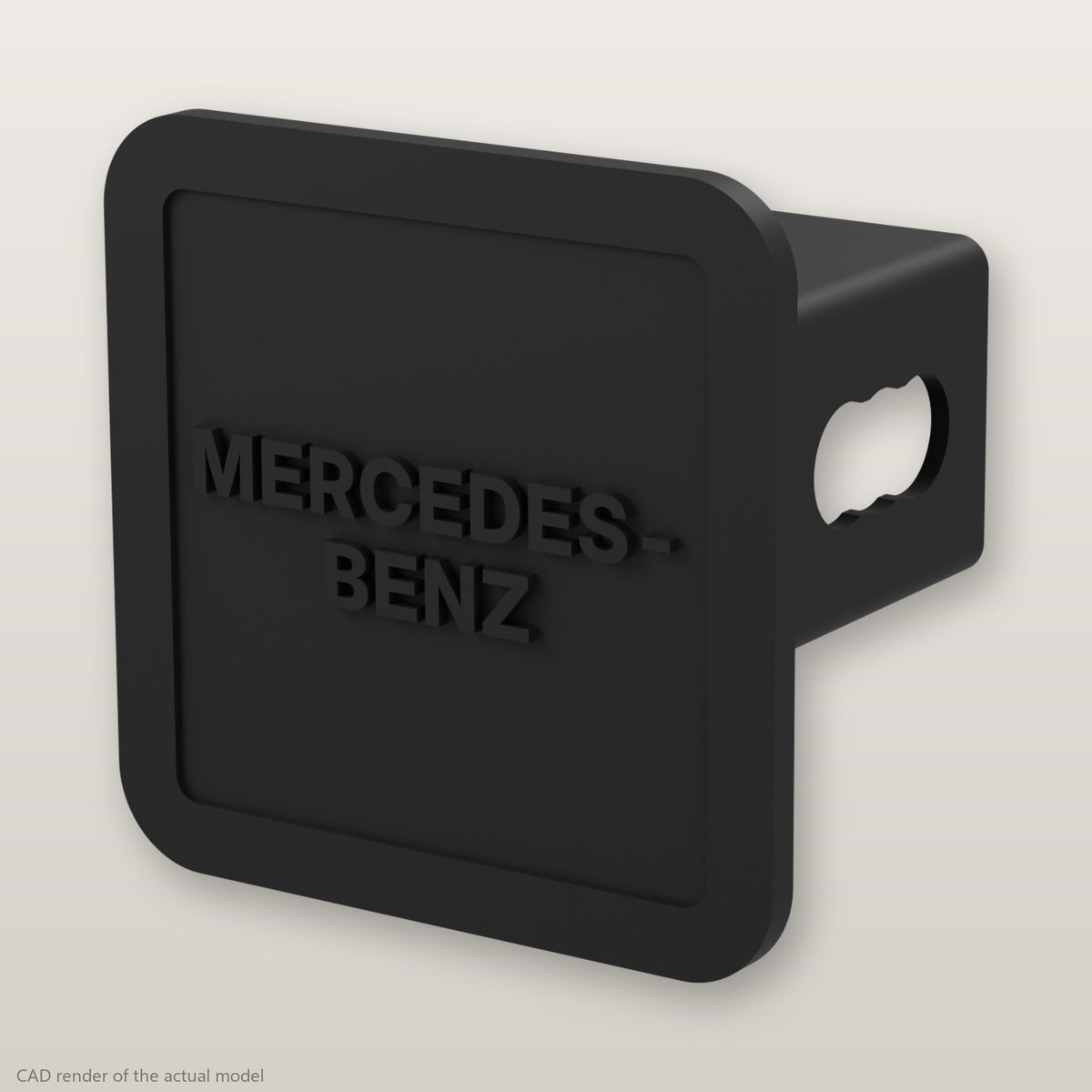 Mercedes-Benz Trailer Hitch Cover 2 Inch 1.25 Inch Receiver Plug Raised Letters
