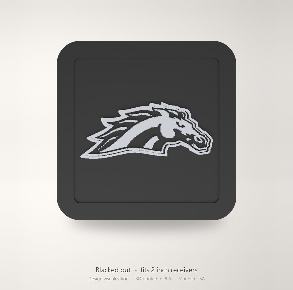 Western Michigan Broncos WMU Blackout Trailer Hitch Cover 2 Inch Receiver