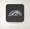 Western Michigan Broncos WMU Blackout Trailer Hitch Cover 2 Inch Receiver