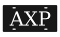 Alpha Chi Rho Greek Letters Car Tag 12x6 Black White License Plate