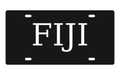 Phi Gamma Delta Greek Letters Car Tag 12x6 Black White License Plate